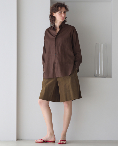 フェイクスェードショートパンツ 詳細画像 ブラウン 4