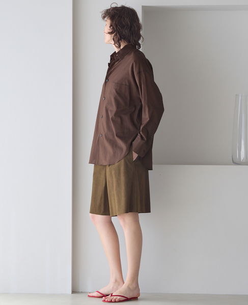 フェイクスェードショートパンツ 詳細画像 ブラウン 5