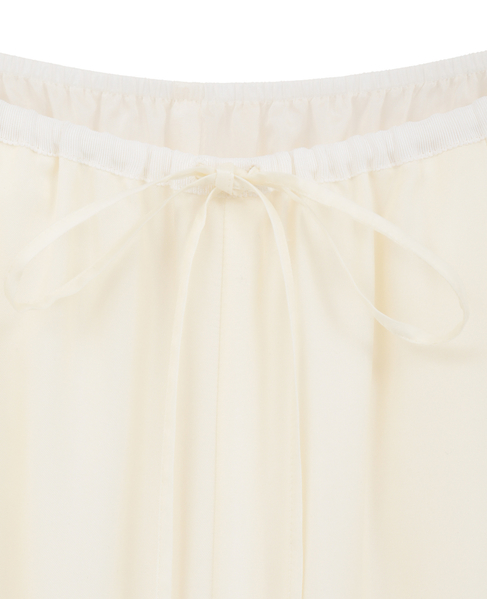 キュプラフィブリルシャンブレーイージーパンツ（セットアップ可） 詳細画像 オフ 3