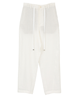 【l’heritage martinique/レリタージュ マルティニーク】ストレッチリネンイージーパンツ