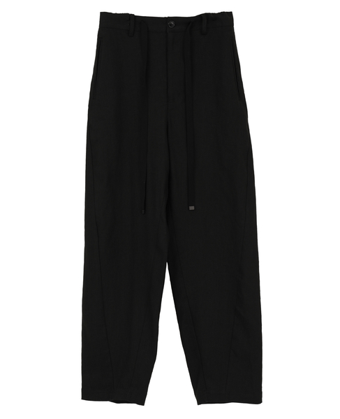 【l’heritage martinique/レリタージュ マルティニーク】ストレッチリネンイージーパンツ 詳細画像 ブラック 1