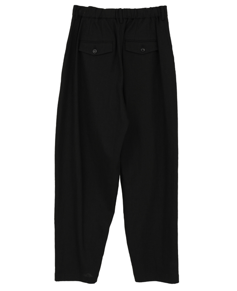 【l’heritage martinique/レリタージュ マルティニーク】ストレッチリネンイージーパンツ 詳細画像 ブラック 2