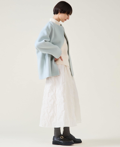 ジャガード2wayフレアスカート（セットアップ可） 詳細画像 ホワイト 4