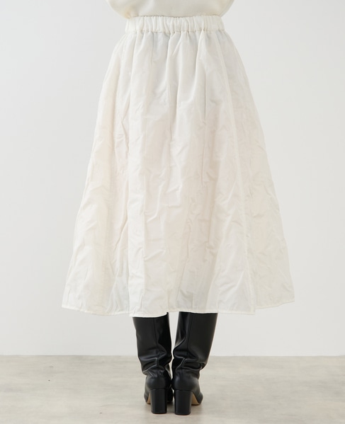 ジャガード2wayフレアスカート（セットアップ可） 詳細画像 ホワイト 7
