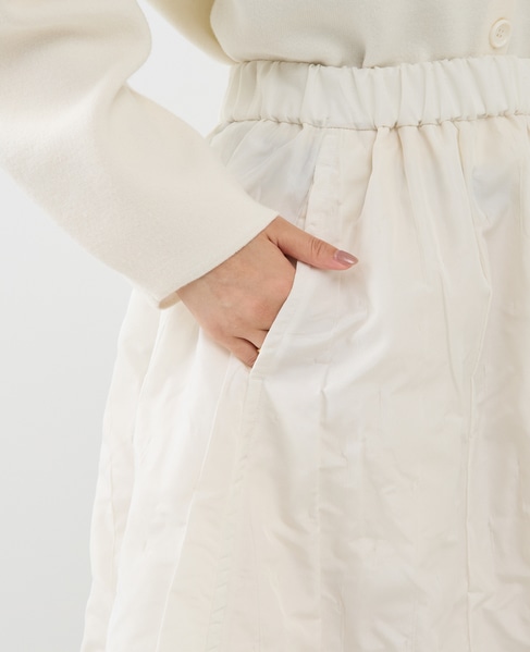 ジャガード2wayフレアスカート（セットアップ可） 詳細画像 ホワイト 8