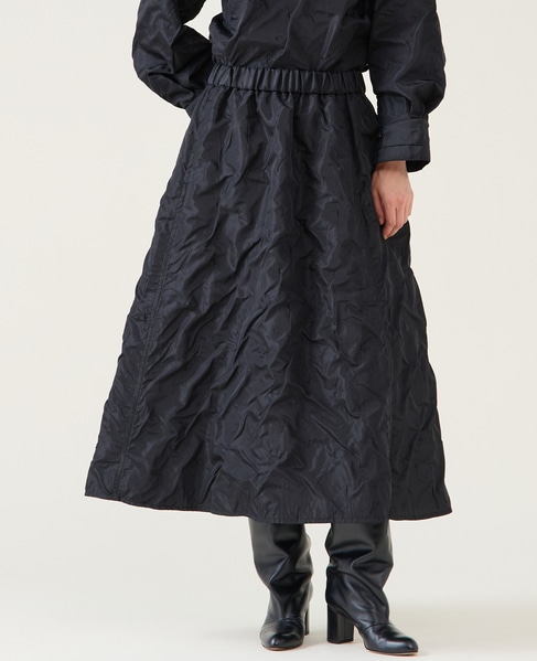 ジャガード2wayフレアスカート（セットアップ可） 詳細画像 ブラック 1