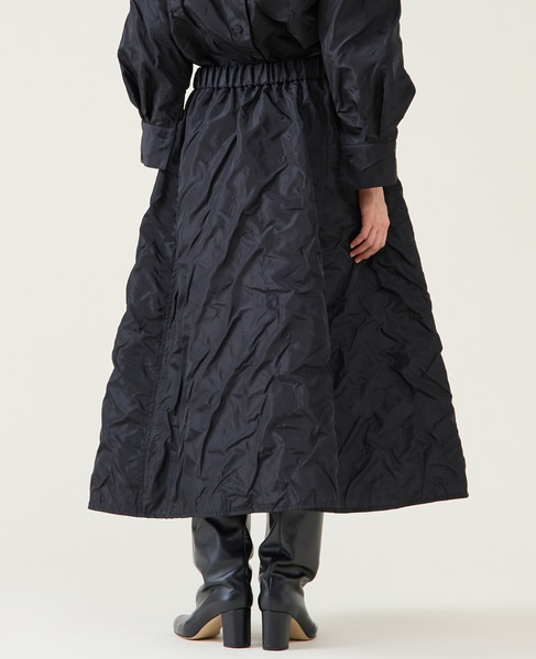 ジャガード2wayフレアスカート（セットアップ可） 詳細画像 ブラック 3