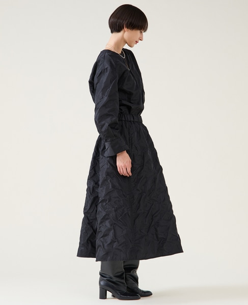 ジャガード2wayフレアスカート（セットアップ可） 詳細画像 ブラック 5