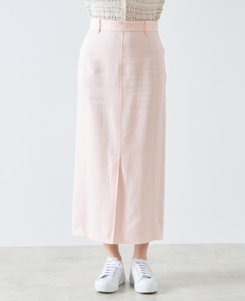 スラブペンシルラインスカート 詳細画像 ピンク 8