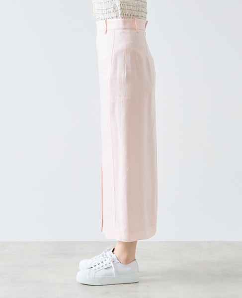 スラブペンシルラインスカート 詳細画像 ピンク 9