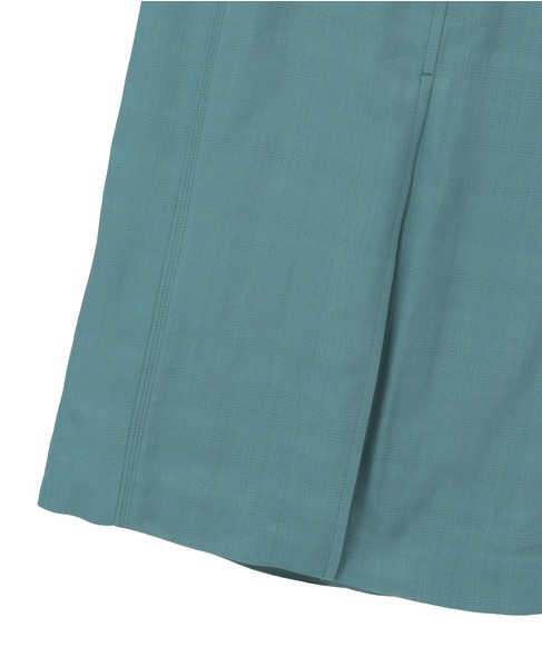 スラブペンシルラインスカート 詳細画像 ブルー 4