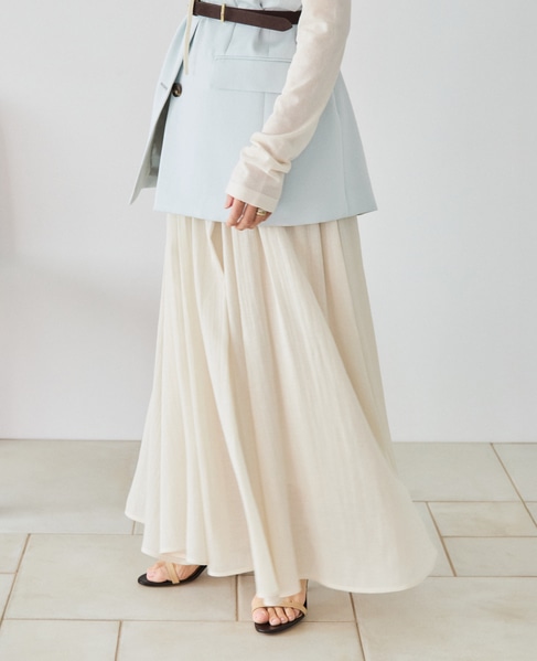 《コラボ》川上さやかさん×martinique メッシュスカート 詳細画像 エクリュ 1