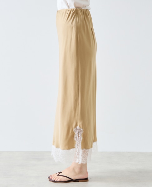 リバーレースバイヤススカート 詳細画像 キャメル 10