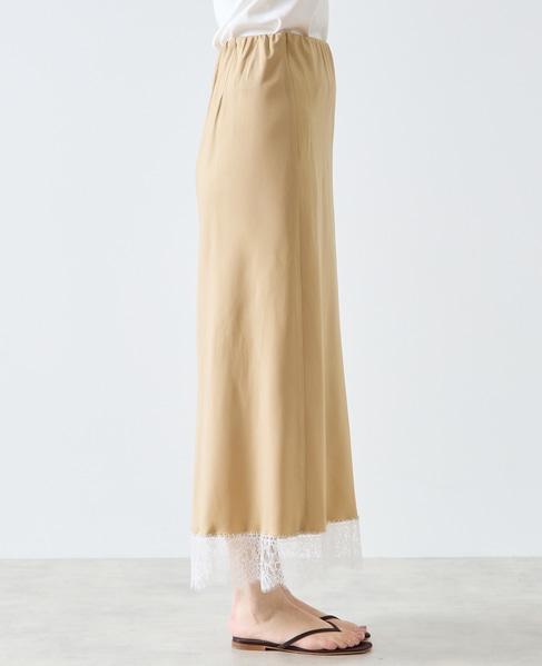 リバーレースバイヤススカート 詳細画像 キャメル 12