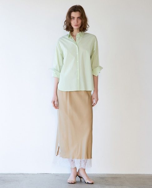 リバーレースバイヤススカート 詳細画像 キャメル 7