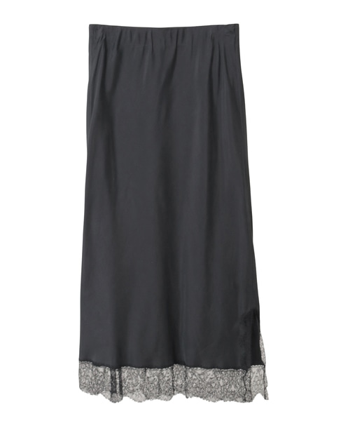 リバーレースバイヤススカート 詳細画像 ブラック 1