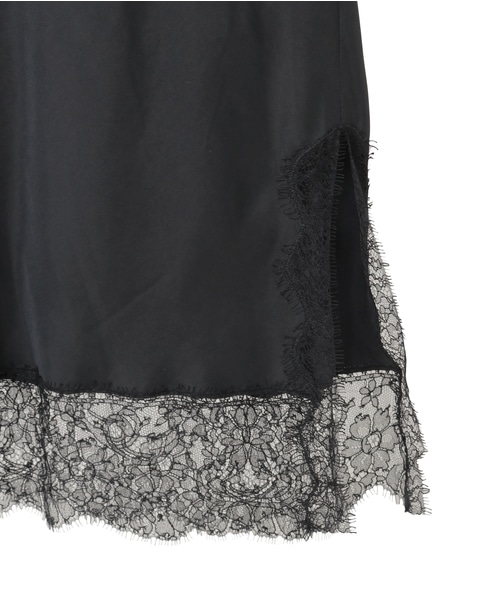 リバーレースバイヤススカート 詳細画像 ブラック 5