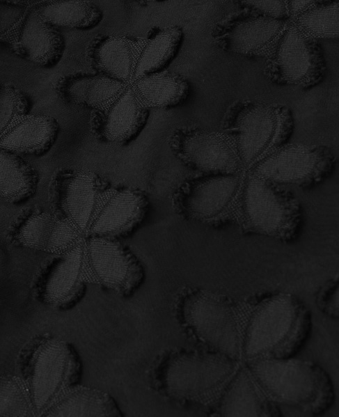 フラワージャガードIラインスカート 詳細画像 ブラック 6