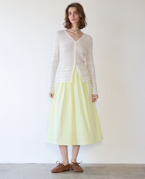 ウェザークロス/ストライプギャザースカート（セットアップ可） 詳細画像 イエロー 5