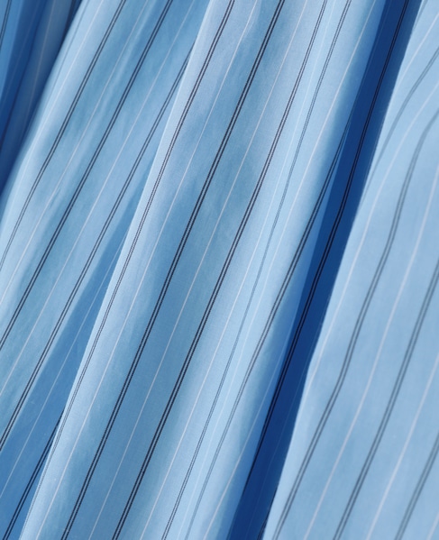 ウェザークロス/ストライプギャザースカート（セットアップ可） 詳細画像 ブルーストライプ 8