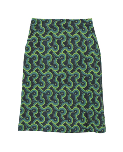 【l’heritage martinique/レリタージュ マルティニーク】マヨルカバニランセミタイトスカート 詳細画像 グリーン 1