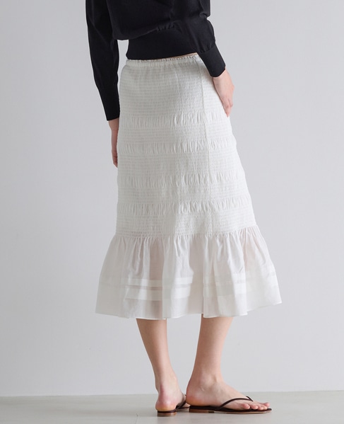 シャーリングスカート 詳細画像 ホワイト 3
