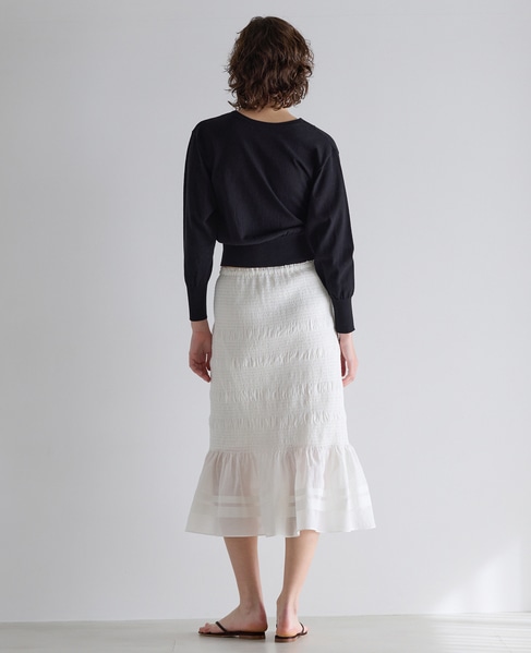 シャーリングスカート 詳細画像 ホワイト 6