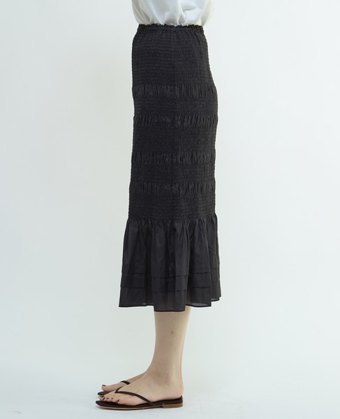 シャーリングスカート 詳細画像 ブラック 2
