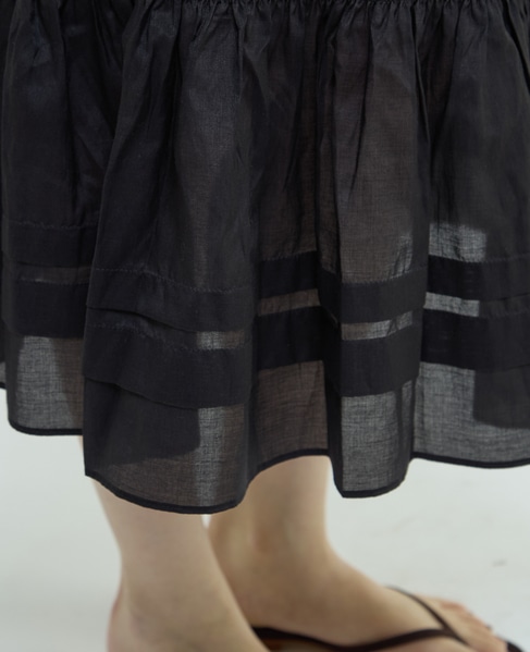 シャーリングスカート 詳細画像 ブラック 5