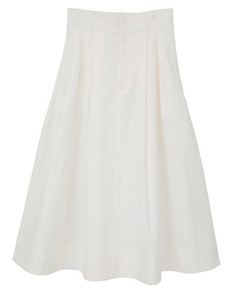 ハイカウントギャバフレアスカート 詳細画像 ホワイト 1