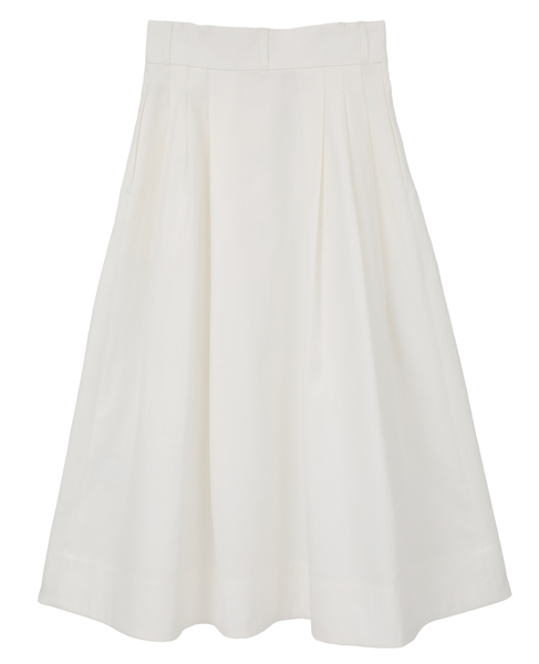 ハイカウントギャバフレアスカート 詳細画像 ホワイト 2