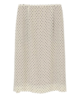 【l’heritage martinique/レリタージュ マルティニーク】ドットカットジャガードペンシルスカート（セットアップ可）