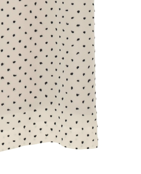 【l’heritage martinique/レリタージュ マルティニーク】ドットカットジャガードペンシルスカート（セットアップ可） 詳細画像 オフ×ブラック 5