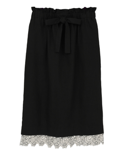 【l’heritage martinique/レリタージュ マルティニーク】ストレッチリネンミディアムスカート