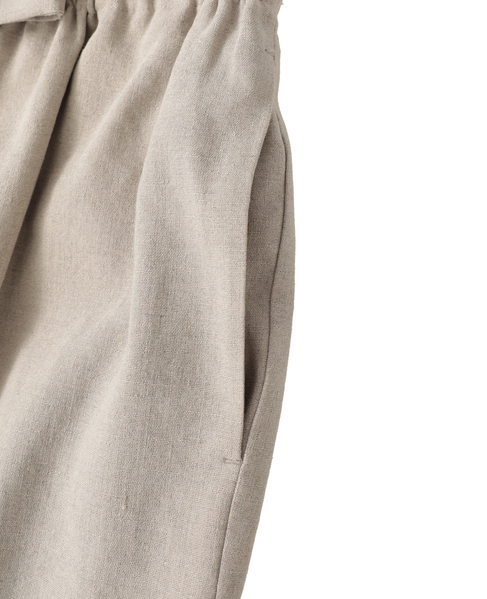 【l’heritage martinique/レリタージュ マルティニーク】ストレッチリネンミディアムスカート 詳細画像 ナチュラル 6