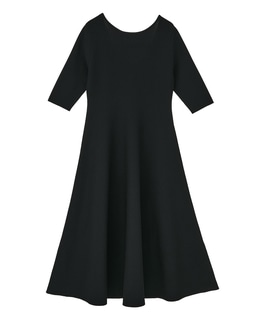 【l’heritage martinique/レリタージュ マルティニーク】アセテートポリミラノフレアワンピース