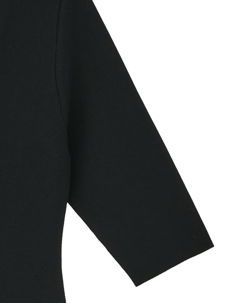 【l’heritage martinique/レリタージュ マルティニーク】アセテートポリミラノフレアワンピース 詳細画像 ブラック 4