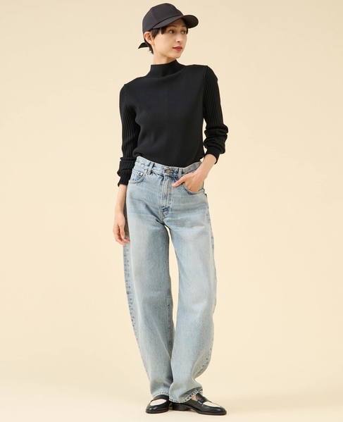 《追加》ウールリブスタンドカーディガン 詳細画像 ブラック 5