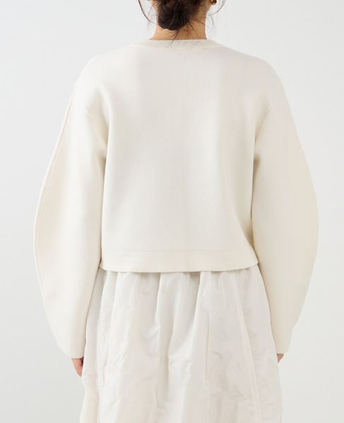 ダブルフェイスニットカーディガン 詳細画像 ホワイト 10