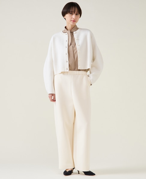 ダブルフェイスニットカーディガン 詳細画像 ホワイト 4