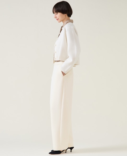 ダブルフェイスニットカーディガン 詳細画像 ホワイト 5