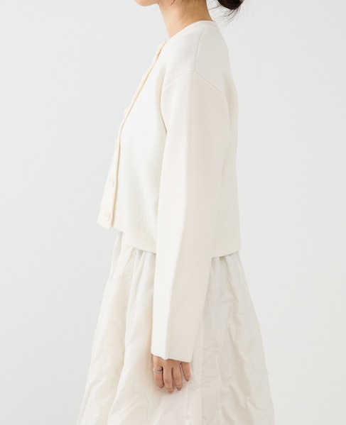 ダブルフェイスニットカーディガン 詳細画像 ホワイト 9