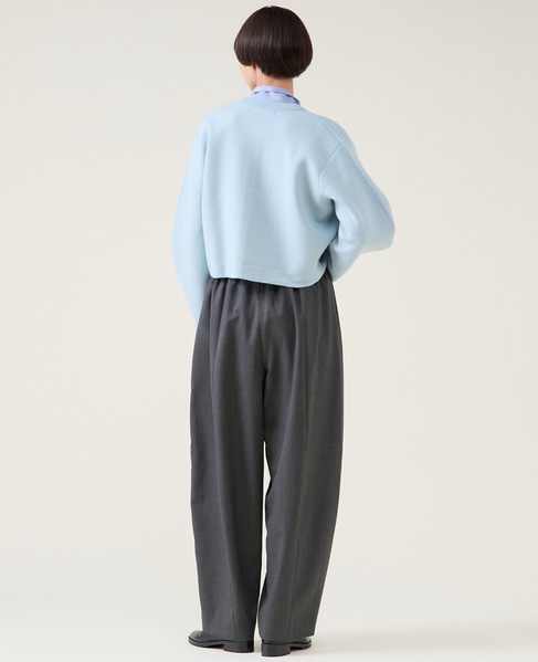 ダブルフェイスニットカーディガン 詳細画像 サックス 6