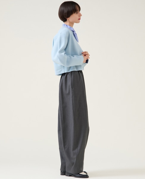 ダブルフェイスニットカーディガン 詳細画像 サックス 7