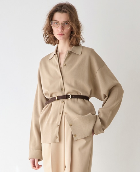 スポンディッシュポロカーディガン 詳細画像 ベージュ 2