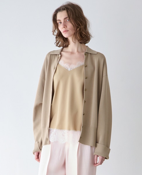 スポンディッシュポロカーディガン 詳細画像 ベージュ 4