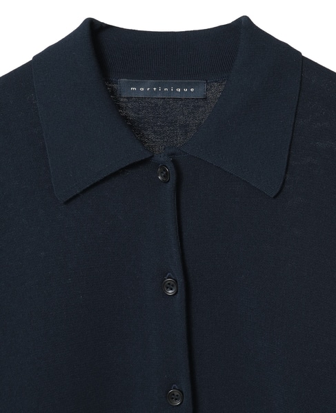 スポンディッシュポロカーディガン 詳細画像 ネイビー 4