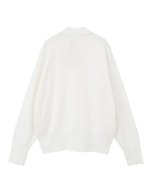 スポンディッシュポロカーディガン 詳細画像 ホワイト 2