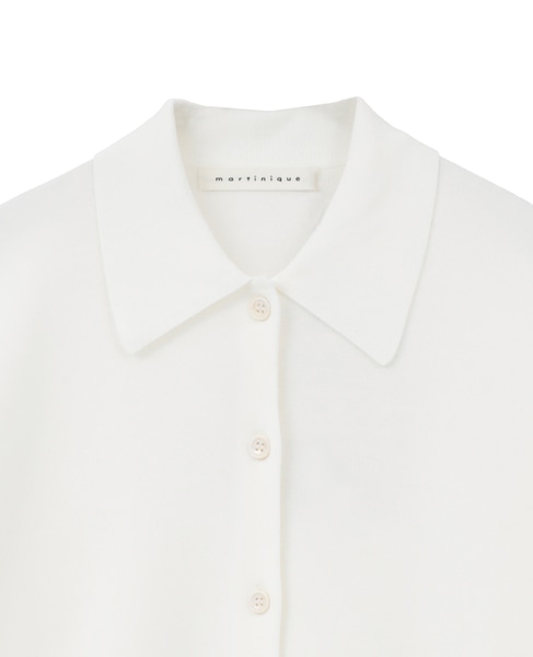 スポンディッシュポロカーディガン 詳細画像 ホワイト 3