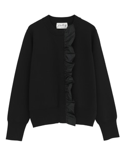 《追加》【l’heritage martinique/レリタージュ マルティニーク】タフタフリルカーディガン